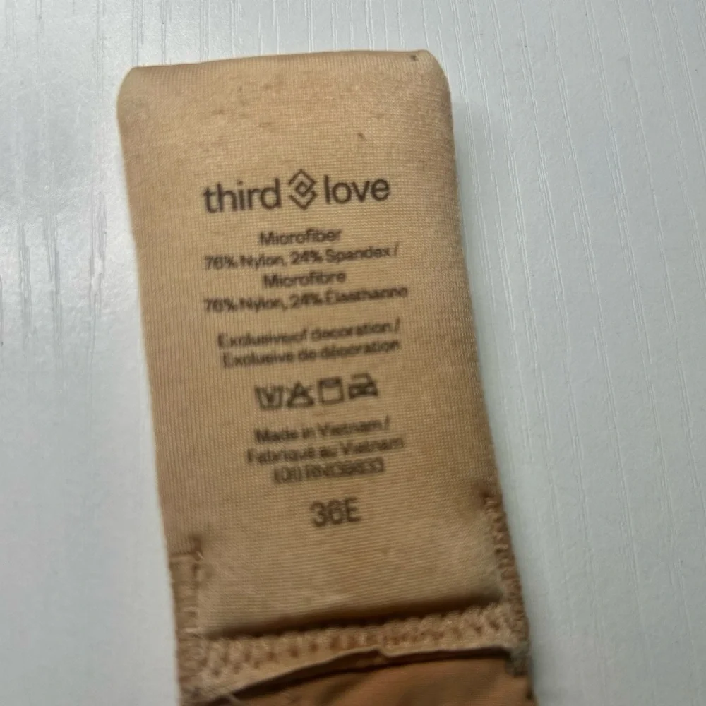 ThirdLove Classic Tan Nude Adjustable Strap Bra 36E - Picture 11 of 15